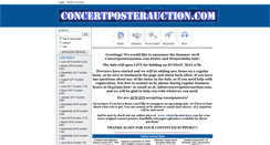 Desktop Screenshot of concertposterauction.com